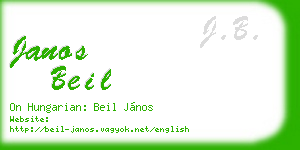janos beil business card
