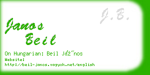 janos beil business card